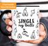 Kaffee-Tasse Weihnachten lustig Spruch Jingle my Balls Penis-Muster Pimmel Doodle witzige Weihnachtsgeschenke MoonWorks®preview