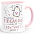 Kaffeetasse Die Schönsten Pinguine werden im {style_variation} geboren Geschenk zum Geburtstag SpecialMe®preview