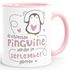 Kaffeetasse Die Schönsten Pinguine werden im {style_variation} geboren Geschenk zum Geburtstag SpecialMe®preview