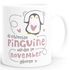 Kaffeetasse Die Schönsten Pinguine werden im {style_variation} geboren Geschenk zum Geburtstag SpecialMe®preview