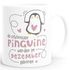 Kaffeetasse Die Schönsten Pinguine werden im {style_variation} geboren Geschenk zum Geburtstag SpecialMe®preview