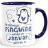 Kaffeetasse Die Schönsten Pinguine werden im {style_variation} geboren Geschenk zum Geburtstag SpecialMe®preview