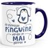 Kaffeetasse Die Schönsten Pinguine werden im {style_variation} geboren Geschenk zum Geburtstag SpecialMe®preview