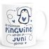 Kaffeetasse Die Schönsten Pinguine werden im {style_variation} geboren Geschenk zum Geburtstag SpecialMe®preview