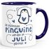 Kaffeetasse Die Schönsten Pinguine werden im {style_variation} geboren Geschenk zum Geburtstag SpecialMe®preview