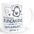 Kaffeetasse Die Schönsten Pinguine werden im {style_variation} geboren Geschenk zum Geburtstag SpecialMe®preview