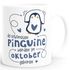 Kaffeetasse Die Schönsten Pinguine werden im {style_variation} geboren Geschenk zum Geburtstag SpecialMe®preview