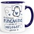 Kaffeetasse Die Schönsten Pinguine werden im {style_variation} geboren Geschenk zum Geburtstag SpecialMe®preview