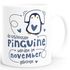 Kaffeetasse Die Schönsten Pinguine werden im {style_variation} geboren Geschenk zum Geburtstag SpecialMe®preview