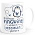 Kaffeetasse Die Schönsten Pinguine werden im {style_variation} geboren Geschenk zum Geburtstag SpecialMe®preview