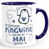 Kaffeetasse Die Schönsten Pinguine werden im {style_variation_string} geboren Geschenk zum Geburtstag SpecialMe®preview