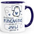 Kaffeetasse Die Schönsten Pinguine werden im {style_variation_string} geboren Geschenk zum Geburtstag SpecialMe®preview