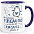 Kaffeetasse Die Schönsten Pinguine werden im {style_variation_string} geboren Geschenk zum Geburtstag SpecialMe®preview