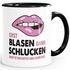Kaffeetasse Erst Blasen dann Schlucken Spruch Heisse Tasse sexy Lippen MoonWorks®preview
