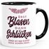 Kaffeetasse Erst Blasen dann Schlucken Spruch Heisse Tasse sexy Lippenabdruck MoonWorks®preview