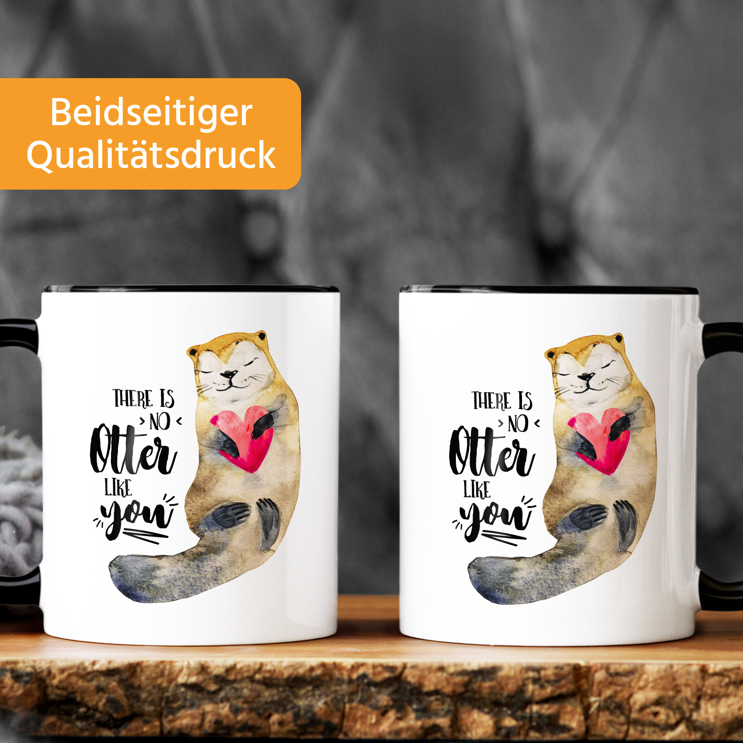MoonWorks Kaffeetasse „Wir Gehören Zusammen Wie Topf Und Deckel“ – 325 Ml, Spülmaschinenfest