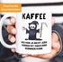 Kaffeetasse Kaffee weil man ja nicht jeden Morgen mit einem Mord anfangen kann Spruch MoonWorks®preview