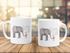 Kaffeetasse Liebe muss nicht perfekt sein sondern echt Elefant Maus Geschenk-Tasse MoonWorks® Teetasse Keramiktasse einfarbigpreview
