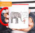 Kaffeetasse Liebe muss nicht perfekt sein sondern echt Elefant Maus Geschenk-Tasse MoonWorks® Teetasse Keramiktasse Innenfarbepreview