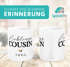 Kaffeetasse Lieblings Cousin Cousine mit Herz personalisierte Tasse Individuelle Namenstasse SpecialMe®preview