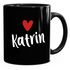 Kaffeetasse mit Namen und Herz personalisierbares Motiv individuelles Geschenk Liebe beste Freundin SpecialMe®preview