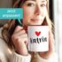 Kaffeetasse mit Namen und Herz personalisierbares Motiv individuelles Geschenk Liebe beste Freundin SpecialMe®preview