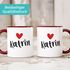 Kaffeetasse mit Namen und Herz personalisierbares Motiv individuelles Geschenk Liebe beste Freundin SpecialMe®preview