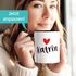 Kaffeetasse mit Namen und Herz personalisierbares Motiv individuelles Geschenk Liebe beste Freundin SpecialMe®preview