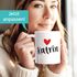 Kaffeetasse mit Namen und Herz personalisierbares Motiv individuelles Geschenk Liebe beste Freundin SpecialMe®preview