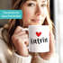 Kaffeetasse mit Namen und Herz personalisierbares Motiv individuelles Geschenk Liebe beste Freundin SpecialMe®preview