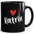 Kaffeetasse mit Namen und Herz personalisierbares Motiv individuelles Geschenk Liebe beste Freundin SpecialMe®preview
