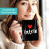 Kaffeetasse mit Namen und Herz personalisierbares Motiv individuelles Geschenk Liebe beste Freundin SpecialMe®preview