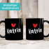 Kaffeetasse mit Namen und Herz personalisierbares Motiv individuelles Geschenk Liebe beste Freundin SpecialMe®preview