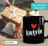 Kaffeetasse mit Namen und Herz personalisierbares Motiv individuelles Geschenk Liebe beste Freundin SpecialMe®preview