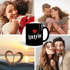 Kaffeetasse mit Namen und Herz personalisierbares Motiv individuelles Geschenk Liebe beste Freundin SpecialMe®preview