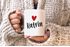 Kaffeetasse mit Namen und Herz personalisierbares Motiv individuelles Geschenk Liebe beste Freundin SpecialMe®preview