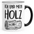 Kaffeetasse mit Spruch Ich und mein Holz MoonWorks®preview