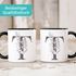 Kaffeetasse Monogramm Initiale Geschenk-Motiv Tasse personalisierte Namenstasse personalisierte Geschenke SpecialMe®preview