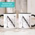 Kaffeetasse Monogramm Initiale Geschenk-Motiv Tasse personalisierte Namenstasse personalisierte Geschenke SpecialMe®preview