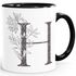 Kaffeetasse Monogramm Initiale Geschenk-Motiv Tasse personalisierte Namenstasse personalisierte Geschenke SpecialMe®preview