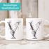 Kaffeetasse Monogramm Initiale Geschenk-Motiv Tasse personalisierte Namenstasse personalisierte Geschenke SpecialMe®preview