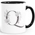 Kaffeetasse Monogramm Initiale Geschenk-Motiv Tasse personalisierte Namenstasse personalisierte Geschenke SpecialMe®preview