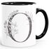 Kaffeetasse Monogramm Initiale Geschenk-Motiv Tasse personalisierte Namenstasse personalisierte Geschenke SpecialMe®preview