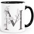Kaffeetasse Monogramm Initiale Geschenk-Motiv Tasse personalisierte Namenstasse personalisierte Geschenke SpecialMe®preview