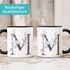 Kaffeetasse Monogramm Initiale Geschenk-Motiv Tasse personalisierte Namenstasse personalisierte Geschenke SpecialMe®preview