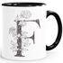 Kaffeetasse Monogramm Initiale Geschenk-Motiv Tasse personalisierte Namenstasse personalisierte Geschenke SpecialMe®preview