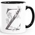Kaffeetasse Monogramm Initiale Geschenk-Motiv Tasse personalisierte Namenstasse personalisierte Geschenke SpecialMe®preview