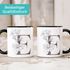 Kaffeetasse Monogramm Initiale Geschenk-Motiv Tasse personalisierte Namenstasse personalisierte Geschenke SpecialMe®preview