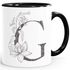 Kaffeetasse Monogramm Initiale Geschenk-Motiv Tasse personalisierte Namenstasse personalisierte Geschenke SpecialMe®preview