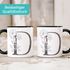 Kaffeetasse Monogramm Initiale Geschenk-Motiv Tasse personalisierte Namenstasse personalisierte Geschenke SpecialMe®preview